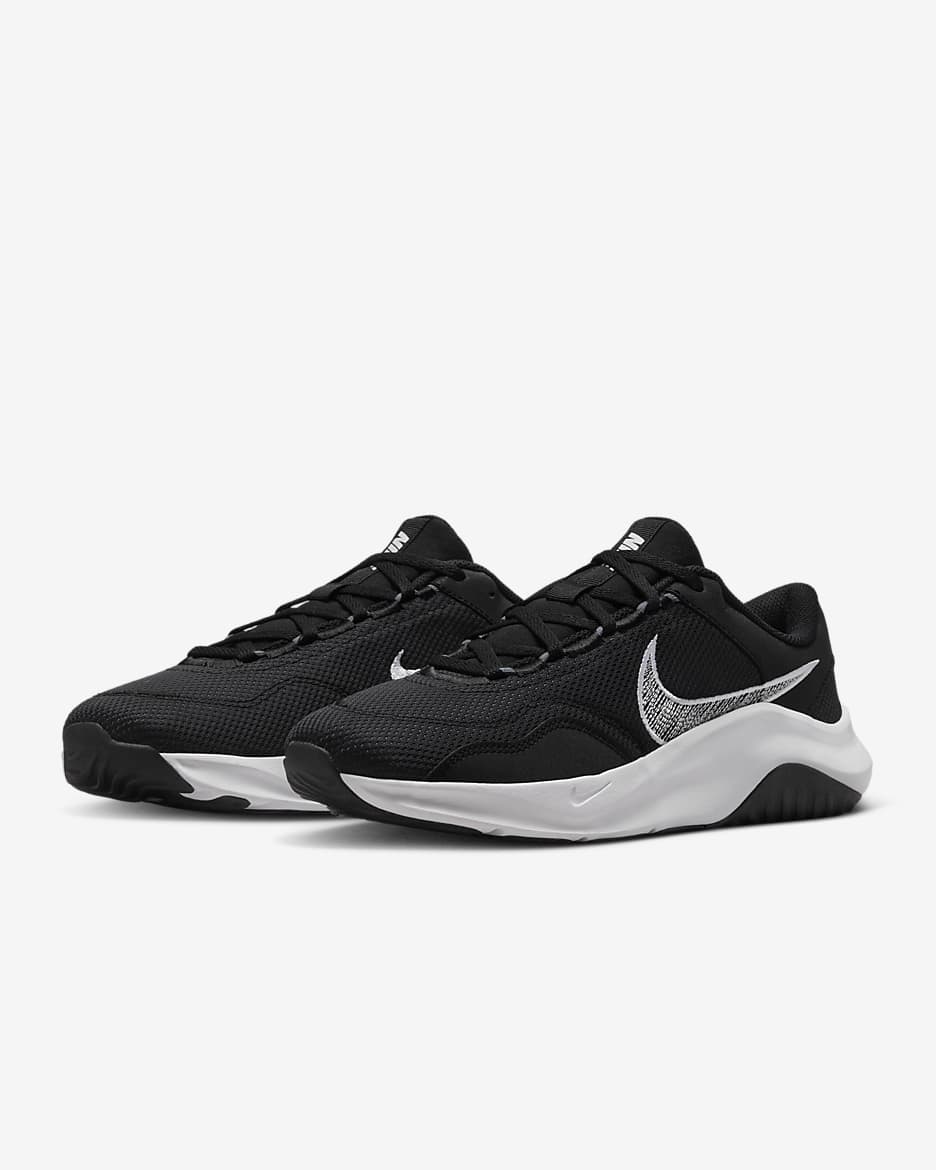 Nike Legend Essential 3 Next Nature Men's Workout Shoes - Black/Iron Grey/White