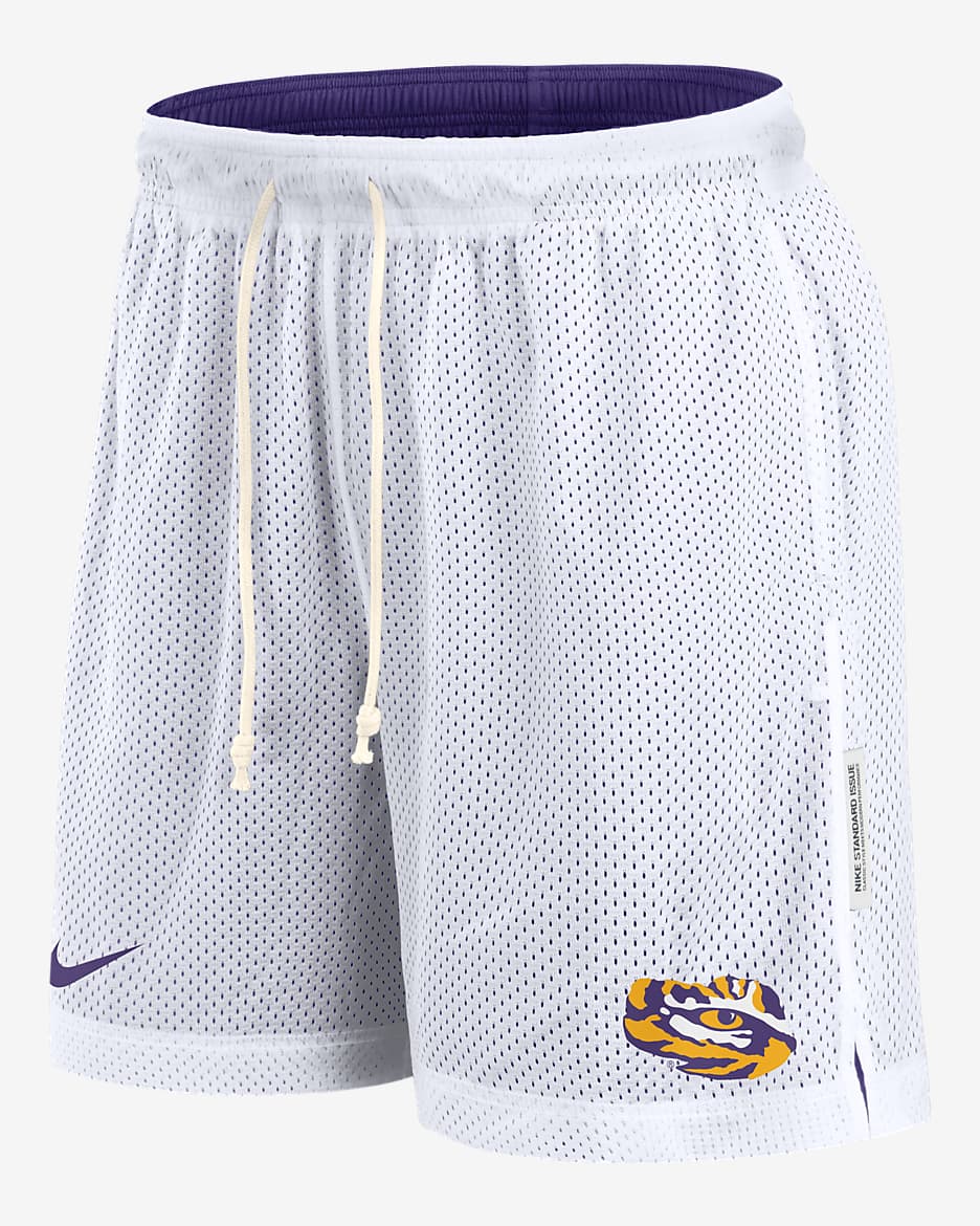 LSU Tigers Primetime Reversible Men's Nike Dri-FIT College Shorts - White