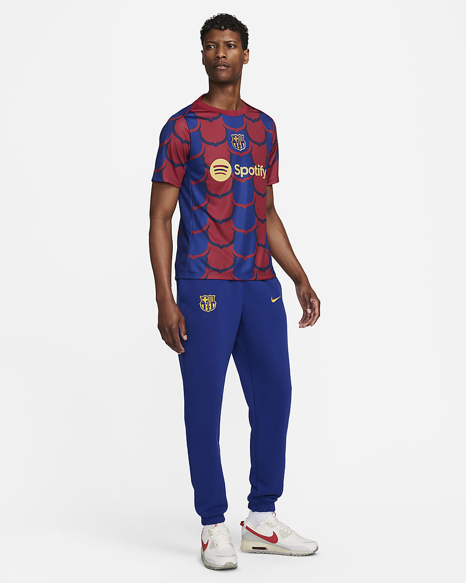 F.C. Barcelona Academy Pro SE Men's Nike Dri-FIT Football Pre-Match Top - Deep Royal Blue/Deep Royal Blue/Noble Red/Club Gold