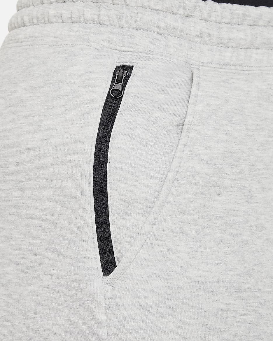 Nike Sportswear Tech Fleece Jogger (Talla grande) - Niña - Gris oscuro jaspeado/Negro/Negro