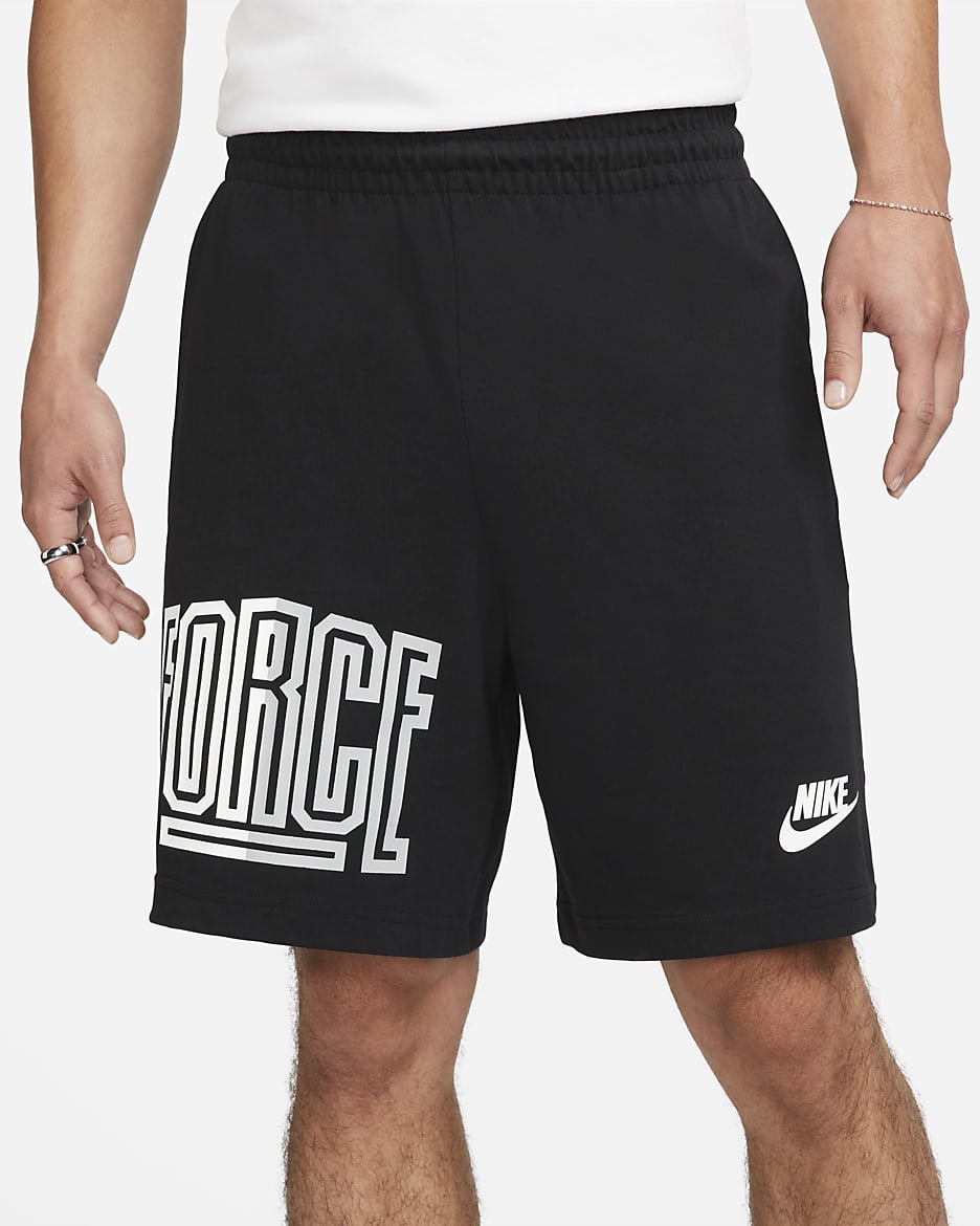 กางเกงบาสเก็ตบอลขาสั้น 8 นิ้ว Dri-FIT ผู้ชาย Nike Starting 5 - ดำ/ขาว