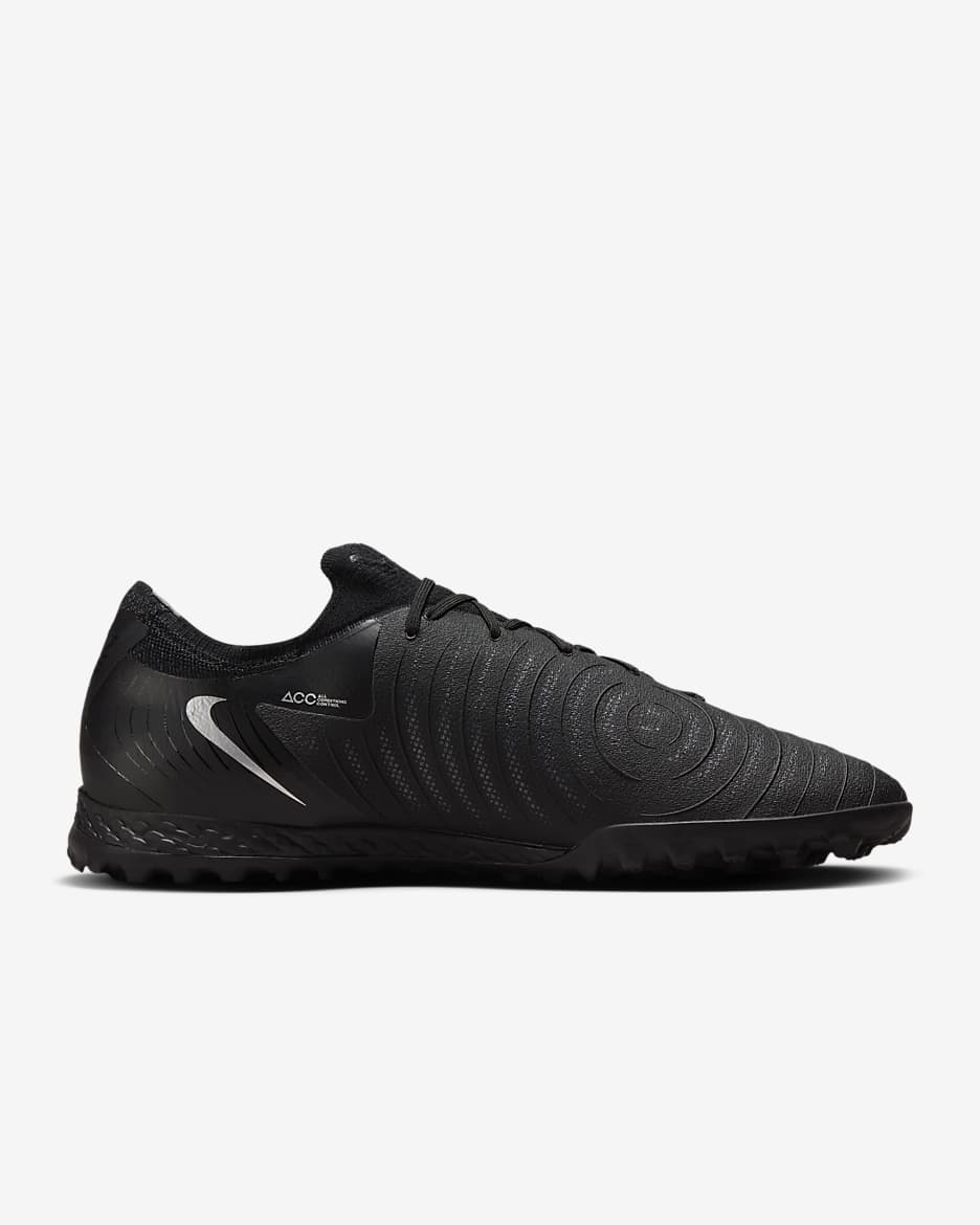 Nike Phantom GX 2 Pro TF Low-Top Soccer Shoes - Black/Black