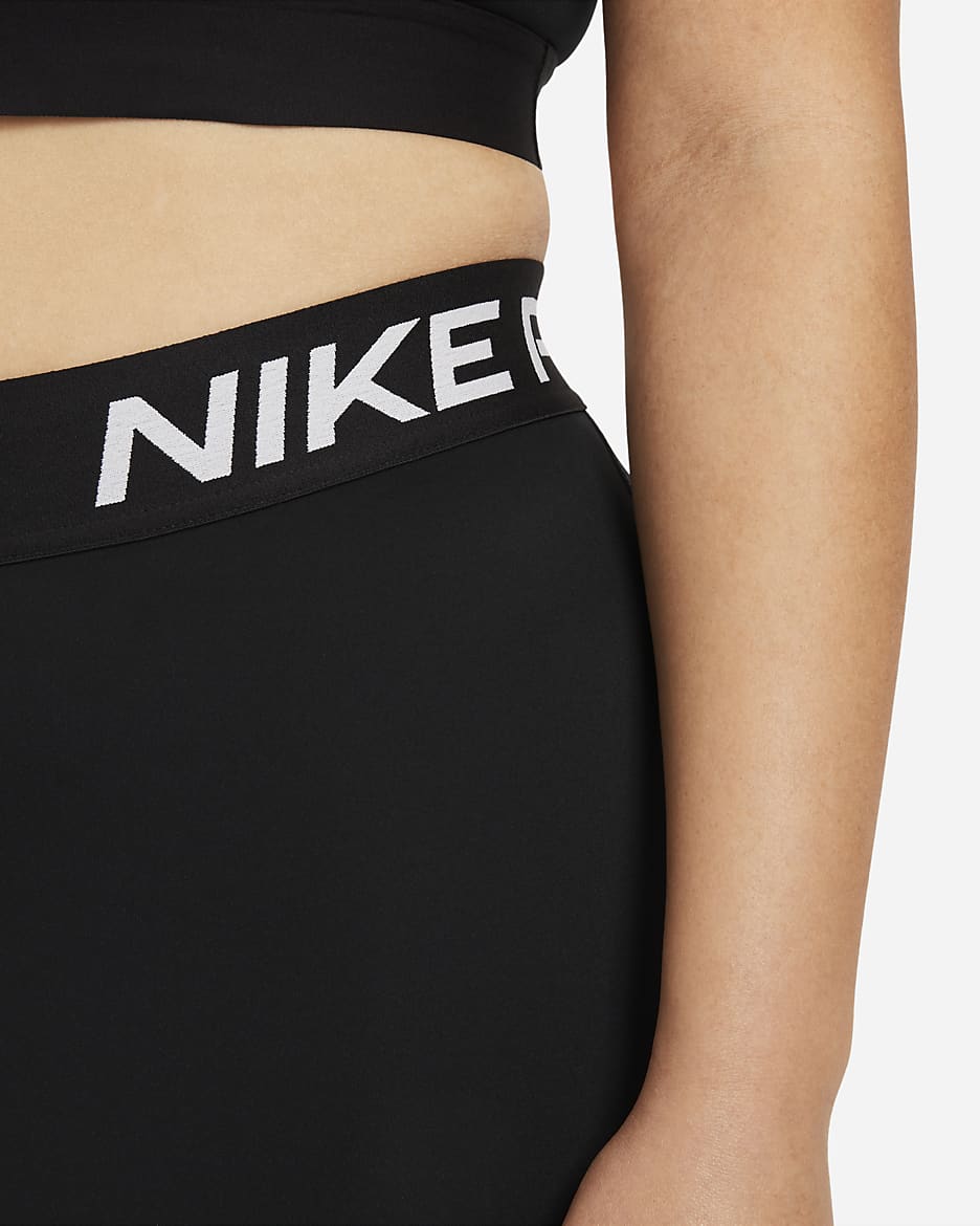 Nike Pro 365 leggings til dame (Plus Size) - Svart/Hvit