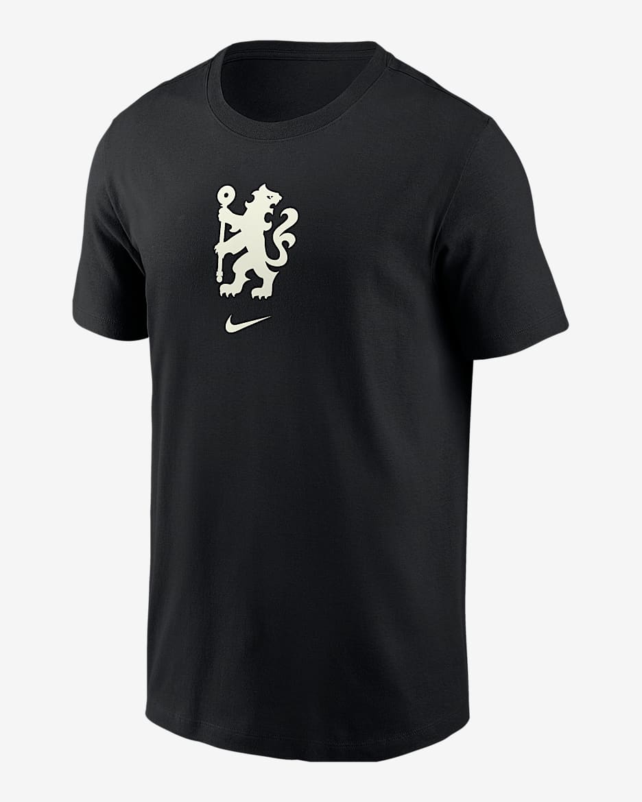 Playera de fútbol Nike para hombre Chelsea FC Core - Negro