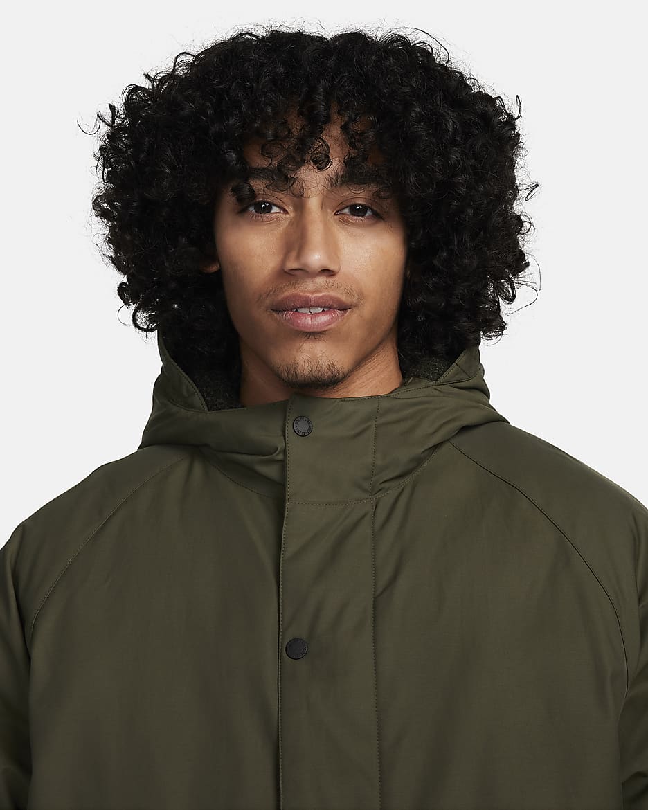 Nike Life Men's Insulated Parka - Cargo Khaki/Cargo Khaki