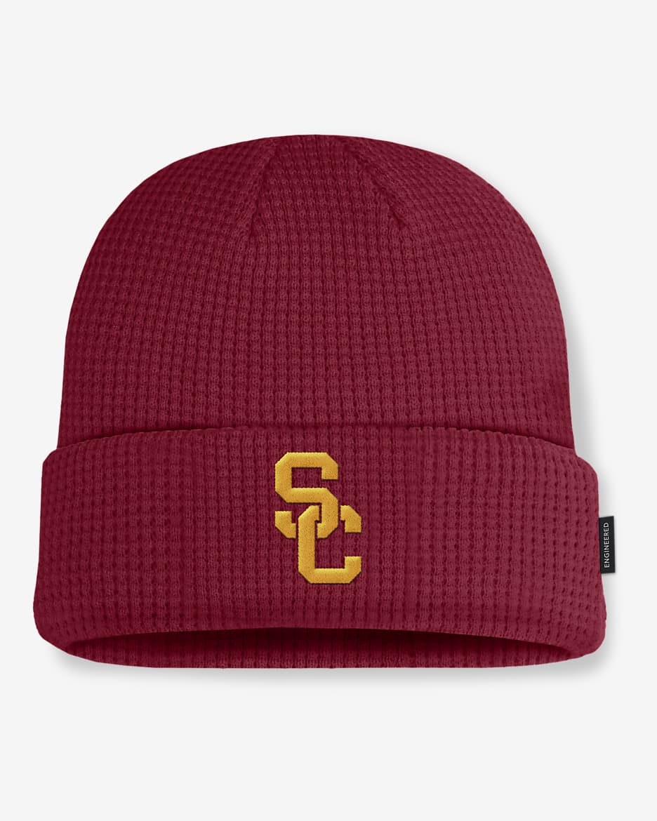 USC Trojans Sideline Terra Men's Nike College Cuffed Beanie - Team Crimson