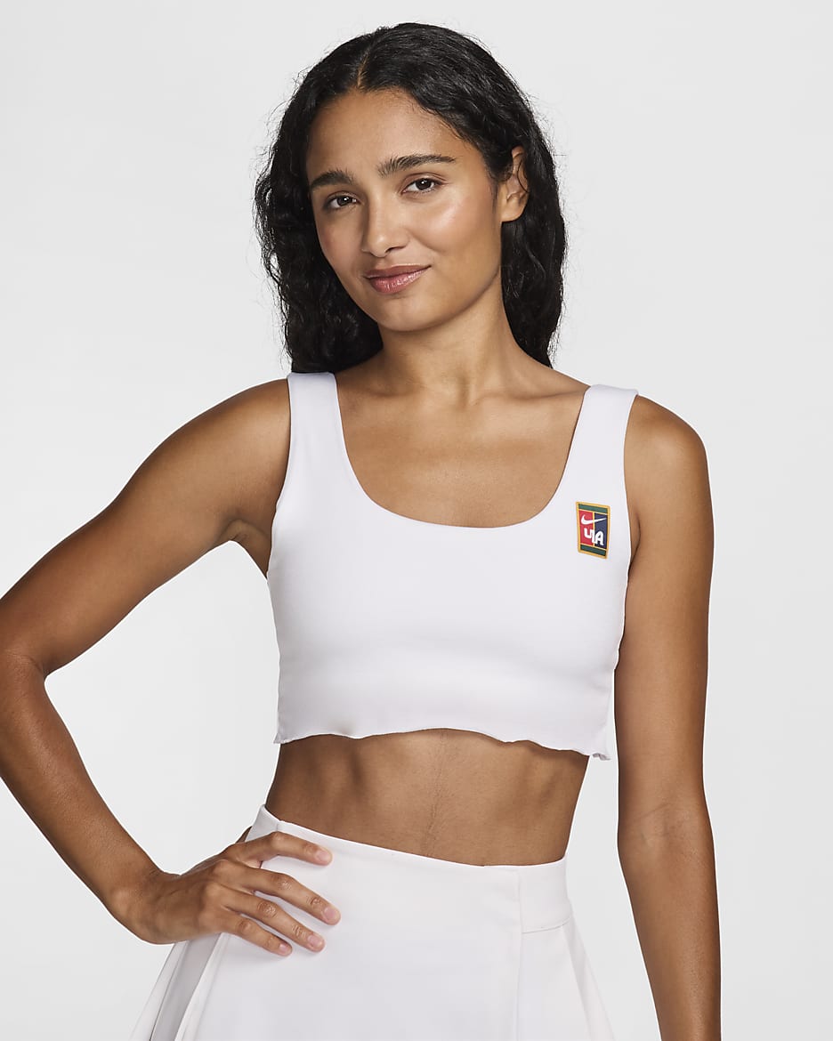 Nike Women by YOON licht gevoerde sport-bh met lichte ondersteuning - Wit