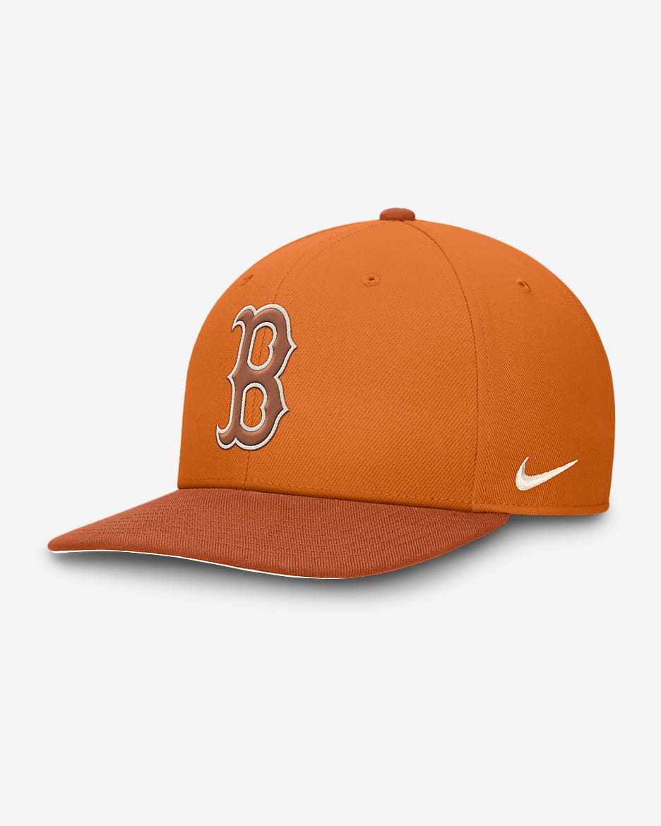 Gorra Nike Dri-FIT de la MLB ajustable para hombre Boston Red Sox Pro Dunk - Monarca