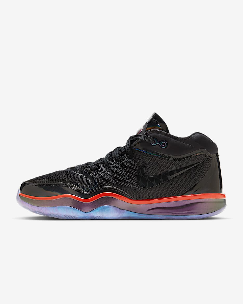 Nike G.T. Hustle 2 GTE EP Basketball Shoes - Black/Multi-Color/Picante Red/Black