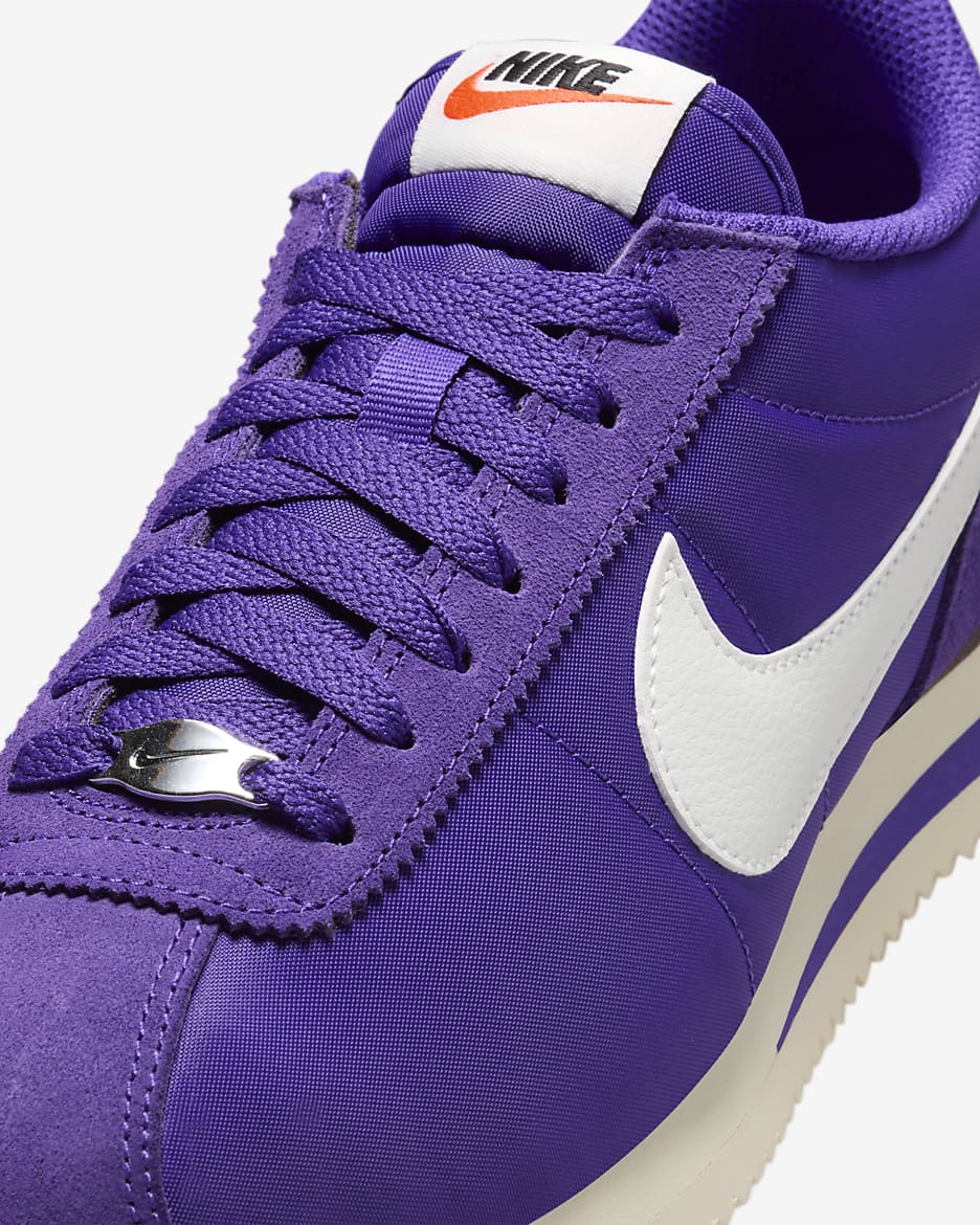 Sko Nike Cortez Textile - Field Purple/Alabaster/Safety Orange/Summit White