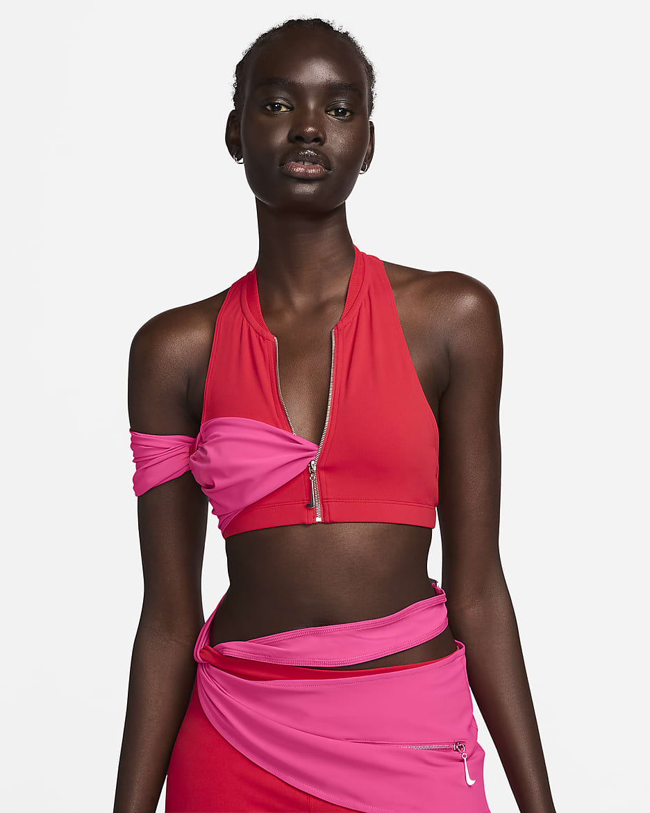 Tröja i halterneckdesign Nike x Jacquemus för kvinnor - University Red