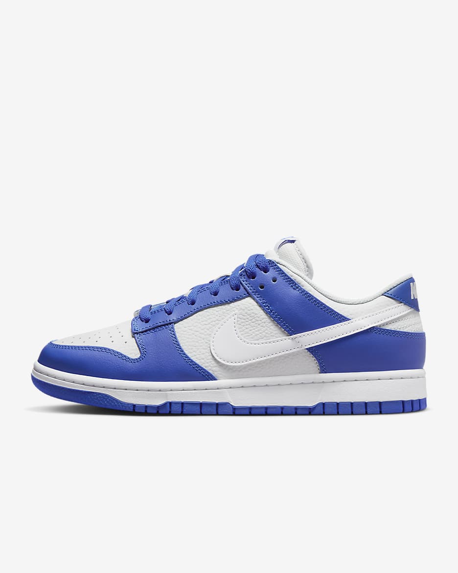 Buty męskie Nike Dunk Low - Photon Dust/Racer Blue/Biel