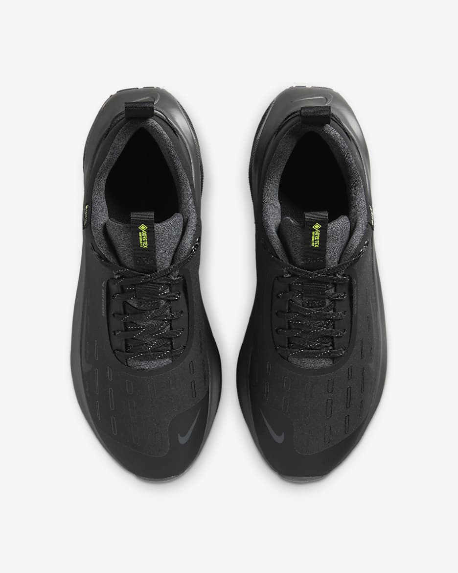 Tenis de correr en pavimento impermeable para mujer Nike InfinityRN 4 GORE-TEX - Negro/Volt/Gris oscuro/Antracita