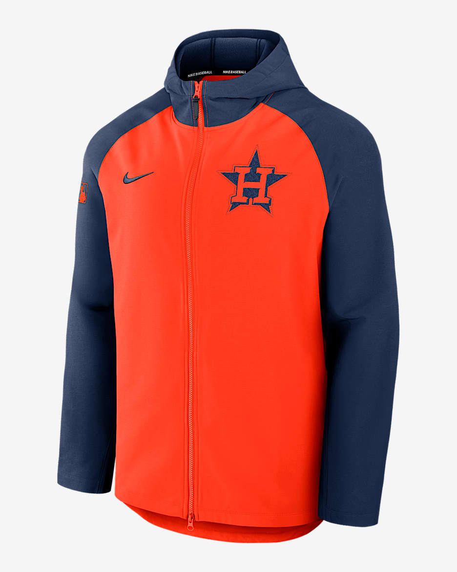 Houston Astros Authentic Collection Men’s Nike Therma MLB Full-Zip Jacket - Orange