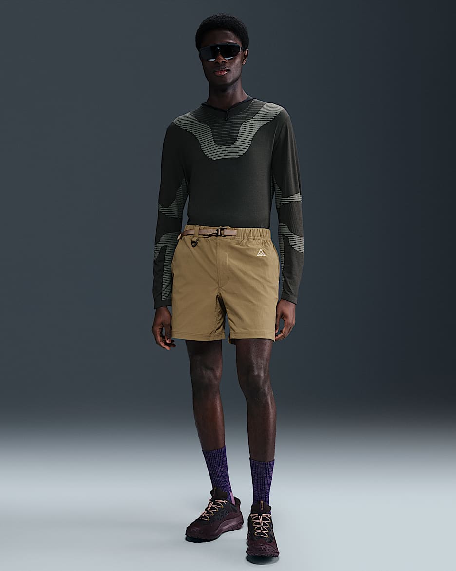 Shorts de senderismo para hombre Nike ACG - Beige paracaídas/Gris universitario/Blanco cumbre