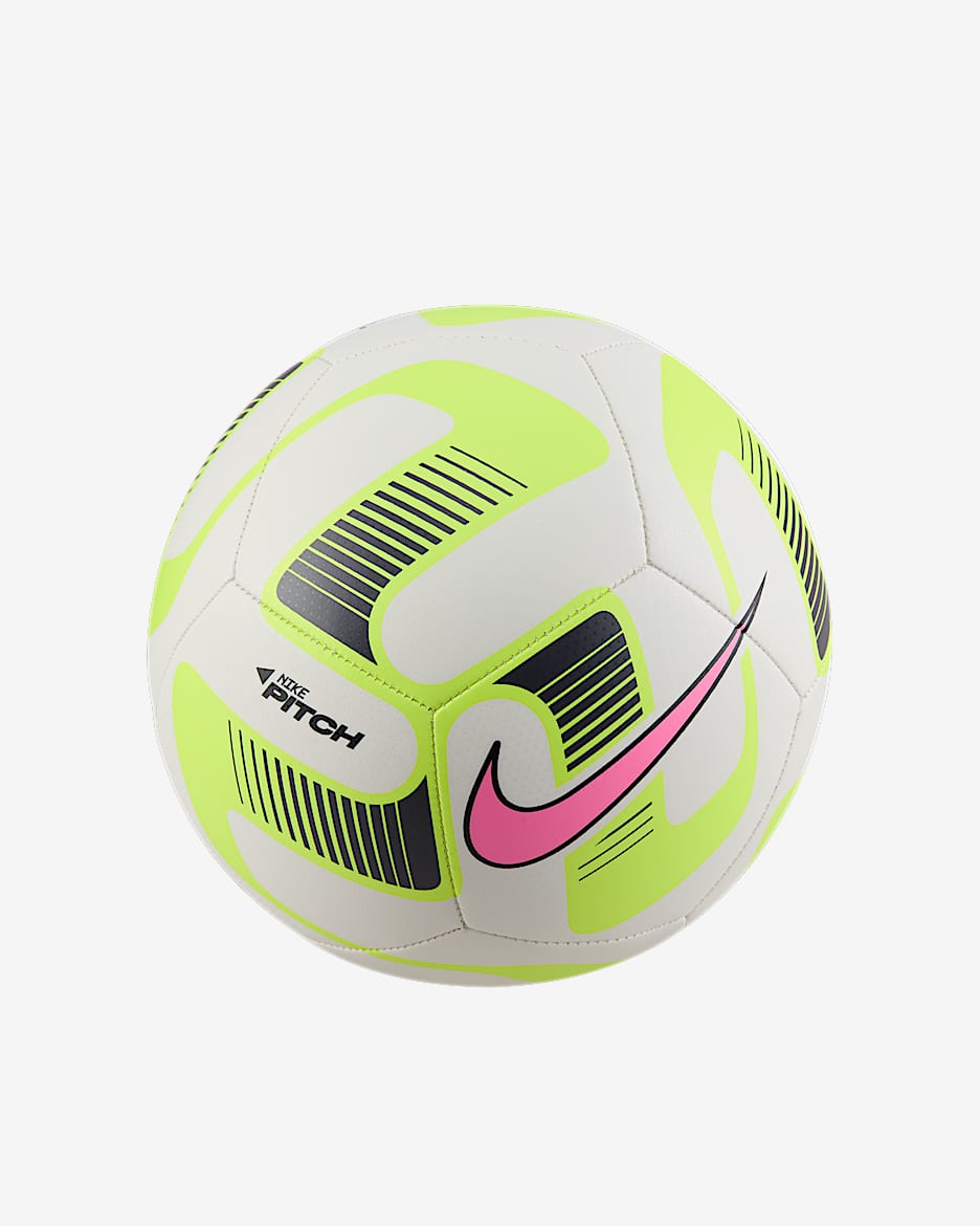Balón de fútbol Nike Pitch - Blanco/Volt/Hechizo rosa
