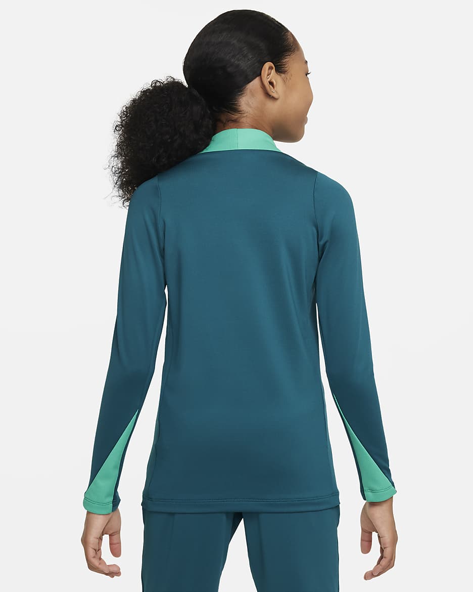 Portugal Strike Nike Dri-FIT Fußball-Drill-Oberteil für ältere Kinder - Geode Teal/Kinetic Green/Sail