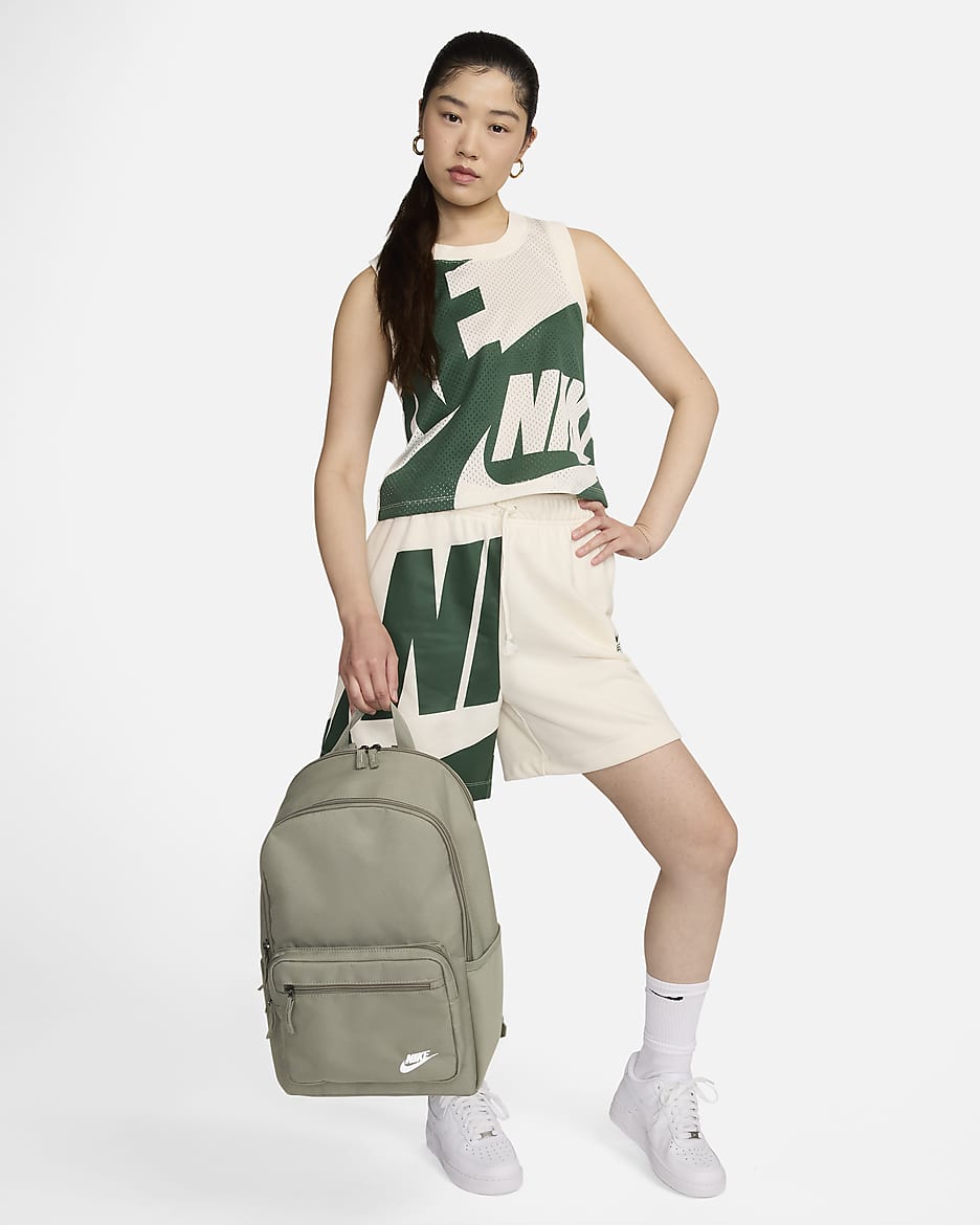 Nike Heritage Eugene Backpack (23L) - Light Army/Light Army/White