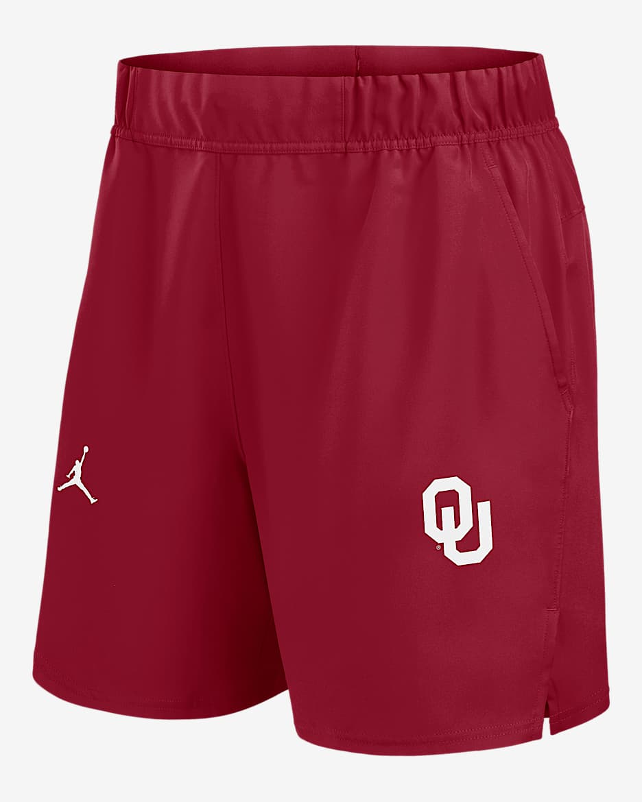 Shorts universitarios marca Jordan Dri-FIT para hombre Oklahoma Primetime Victory - Carmesí