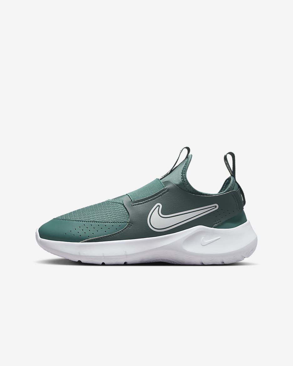 Nike Flex Runner 3 Older Kids' Road Running Shoes - Bicoastal/Vintage Green/White