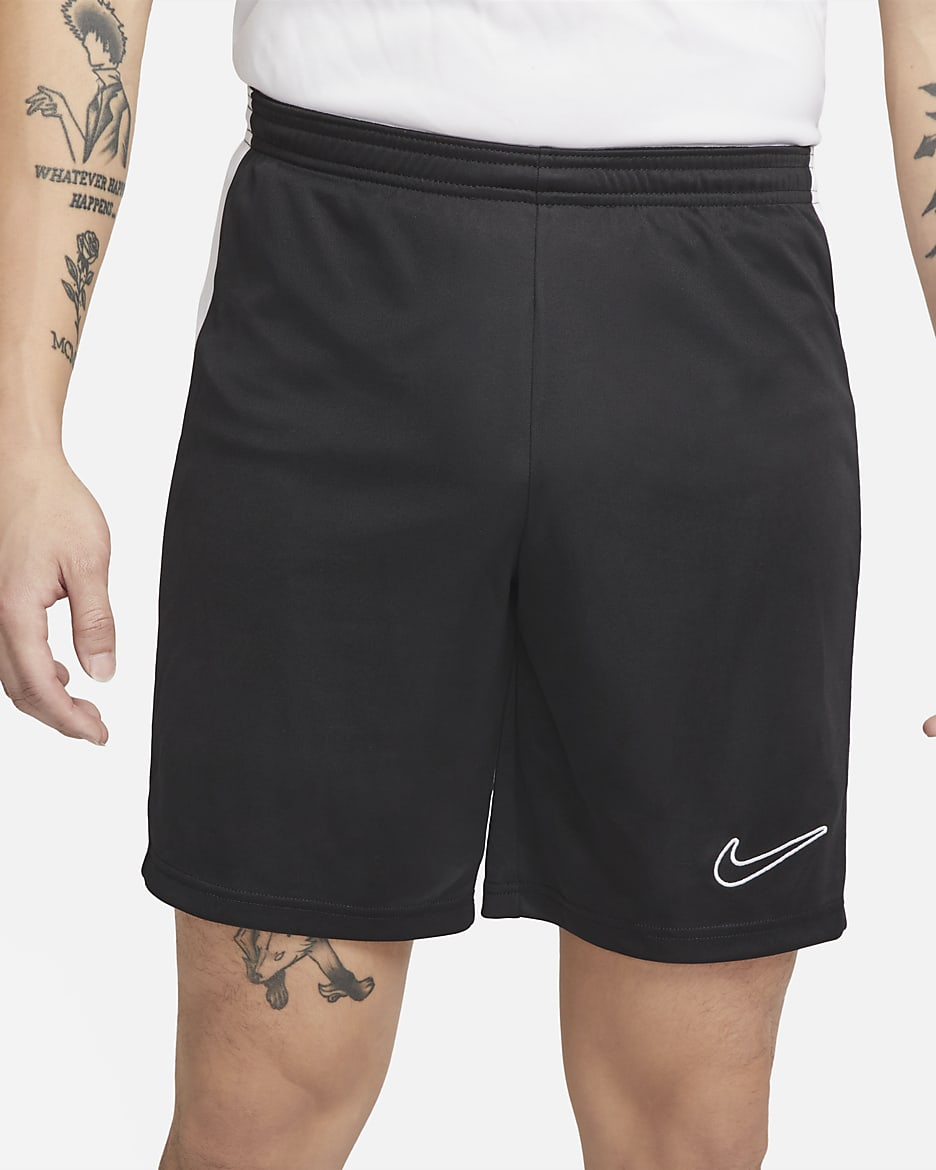 กางเกงฟุตบอลขาสั้นผู้ชาย Nike Dri-FIT Academy - ดำ/ขาว/ดำ/ขาว