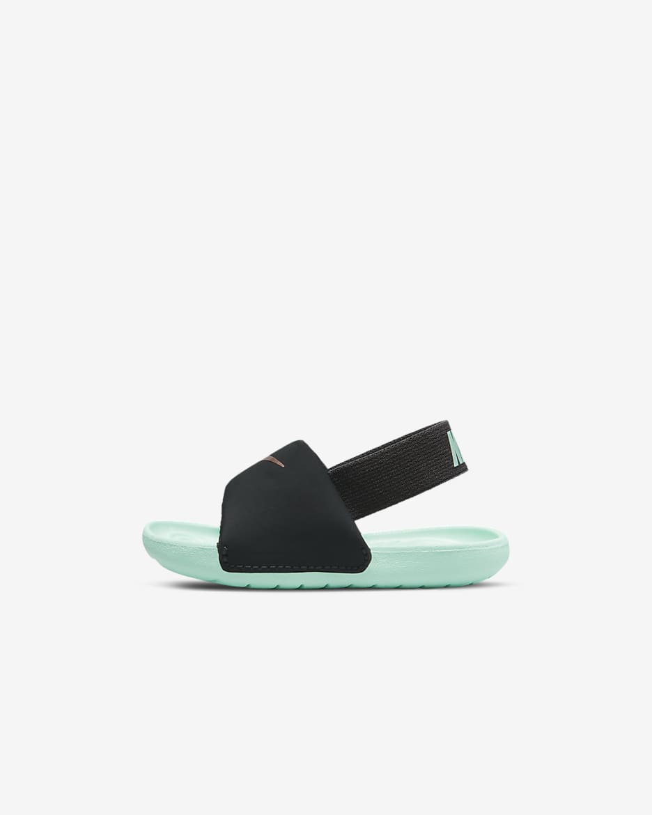 Nike Kawa Baby & Toddler Slides - Off-Noir/Off-Noir/Metallic Red Bronze