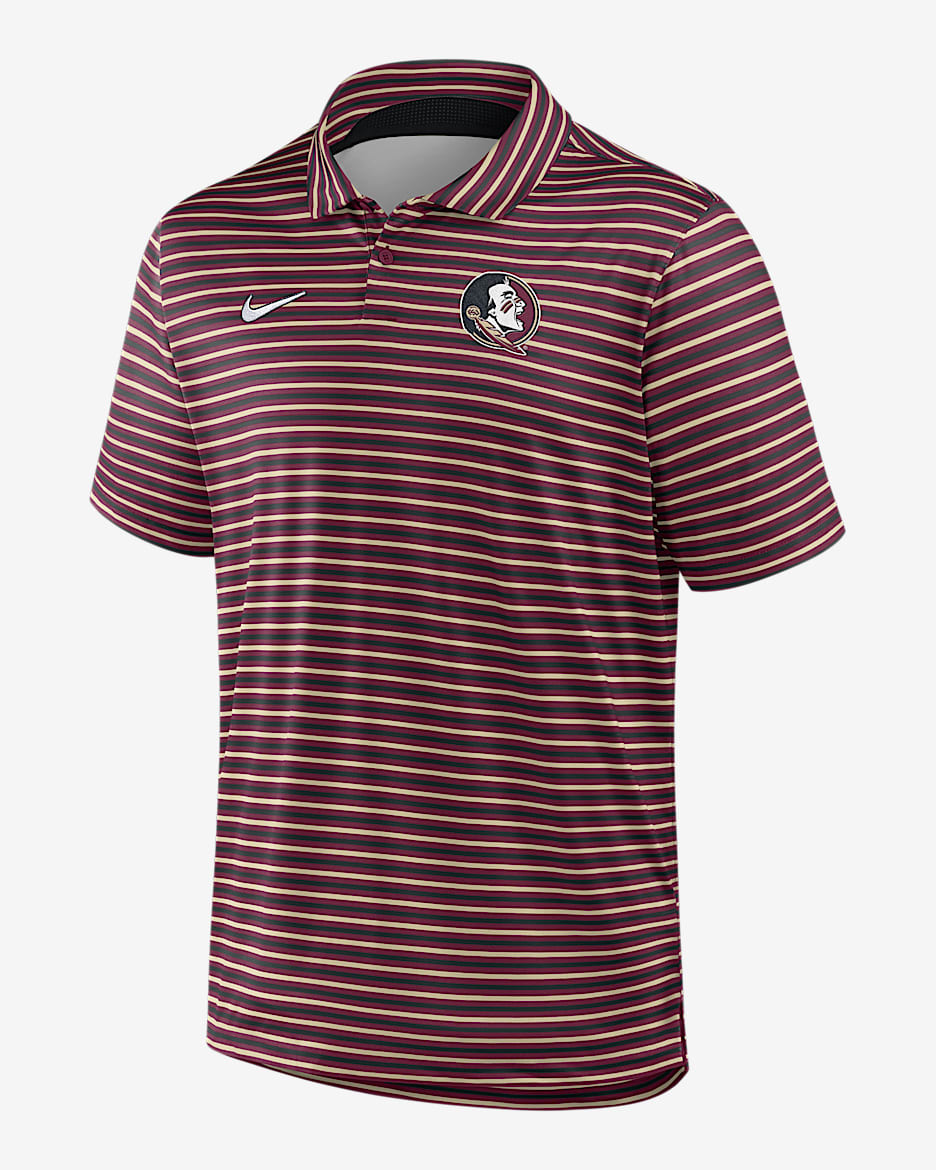 Florida State Tour Stripe Men's Nike Dri-FIT College Polo - Garnet