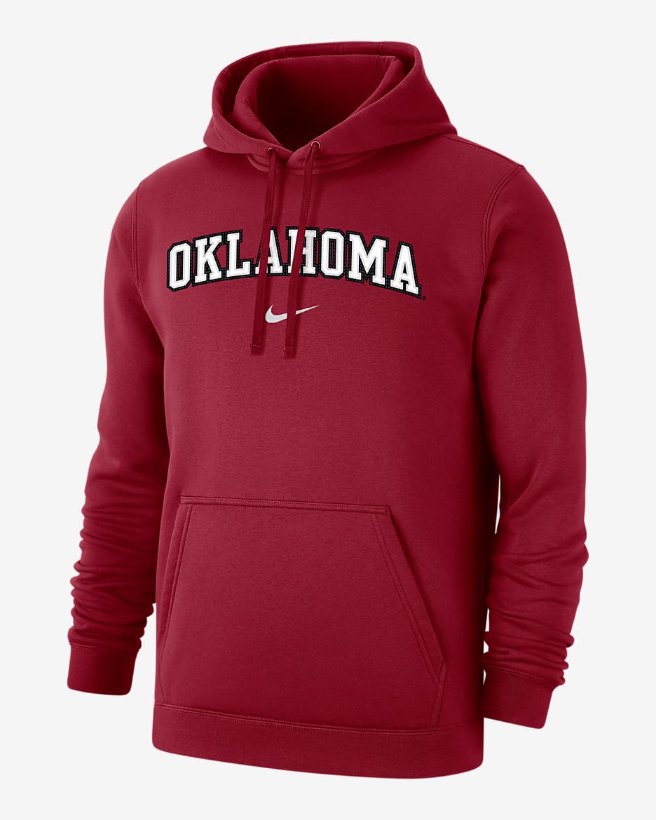 Oklahoma Club Fleece Men's Nike College Arch 365 Hoodie - Crimson