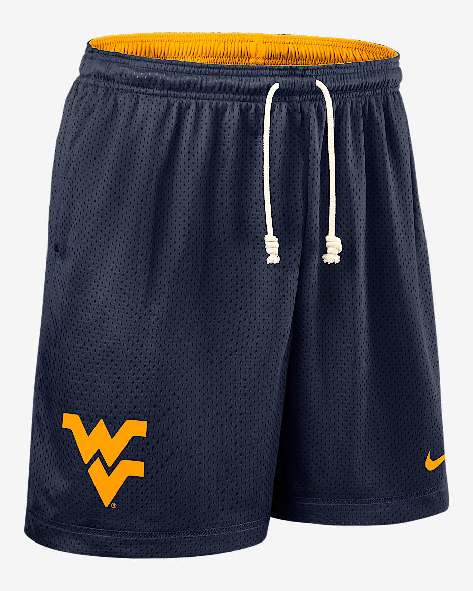 West Virginia Sideline Reversible Men’s Nike Dri-FIT College Shorts - Navy