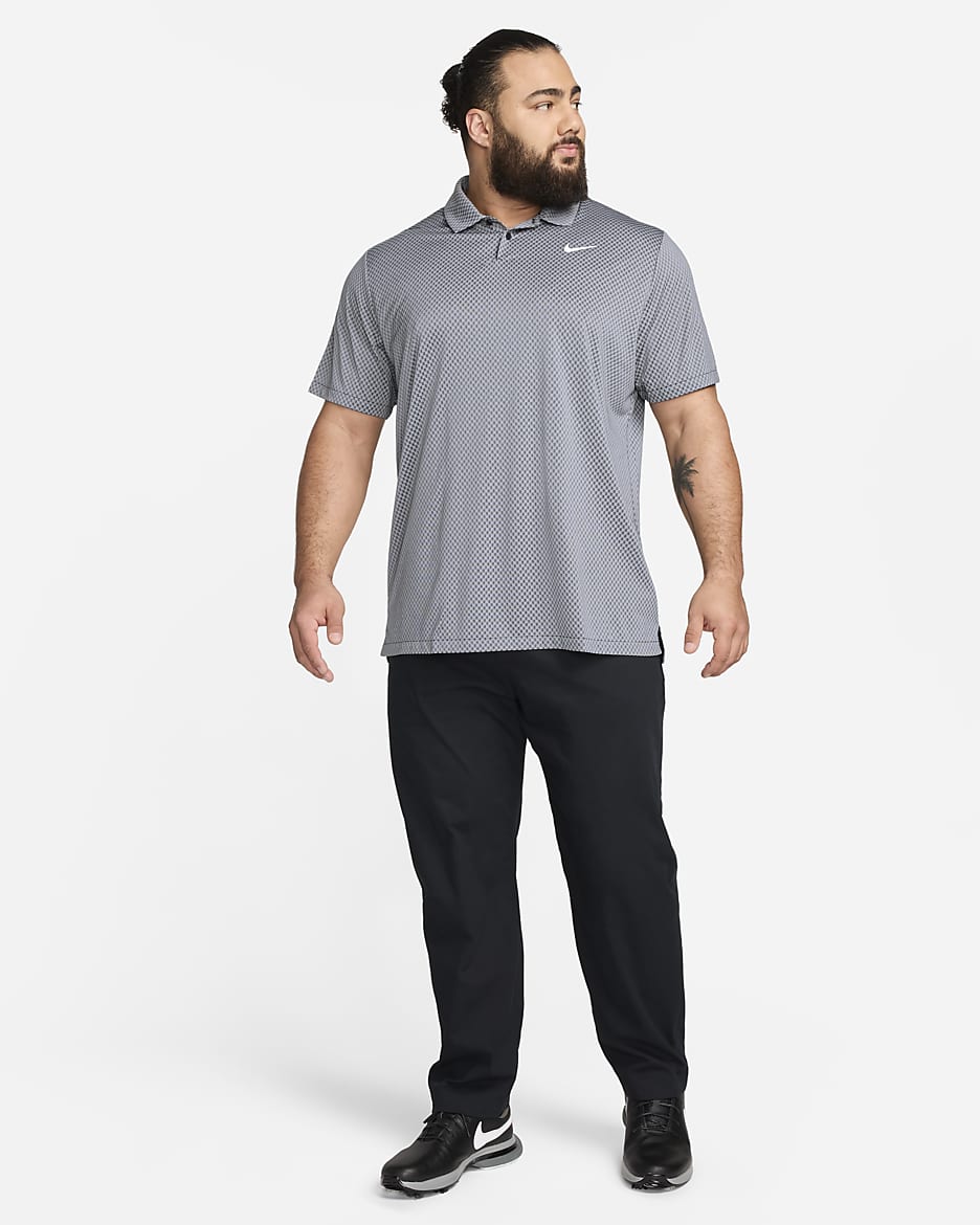 Nike Tour Men's Dri-FIT Golf Polo - Black/Dark Smoke Grey/Light Smoke Grey/White