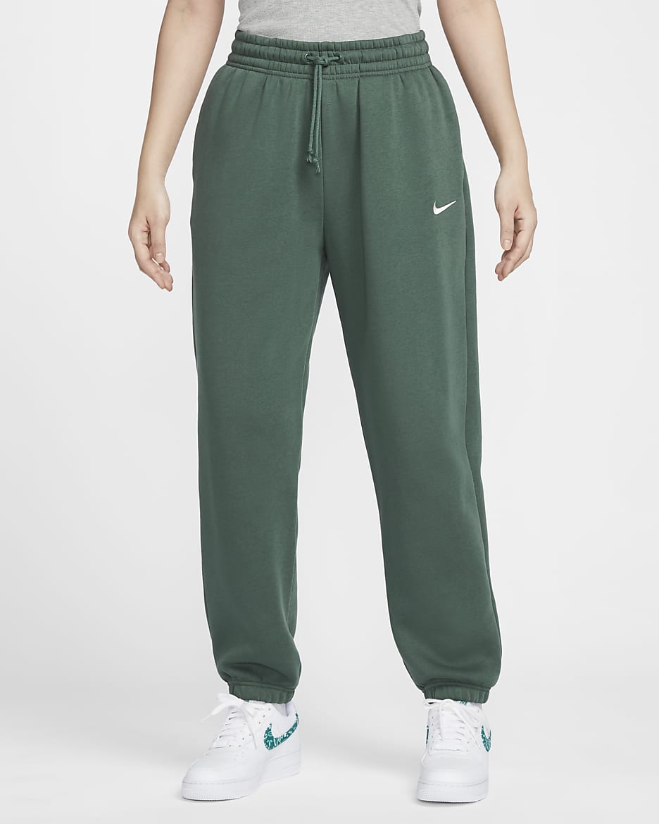 Nike Sportswear Phoenix Fleece Women's High-Waisted Oversized Sweatpants - Vintage Green/Sail