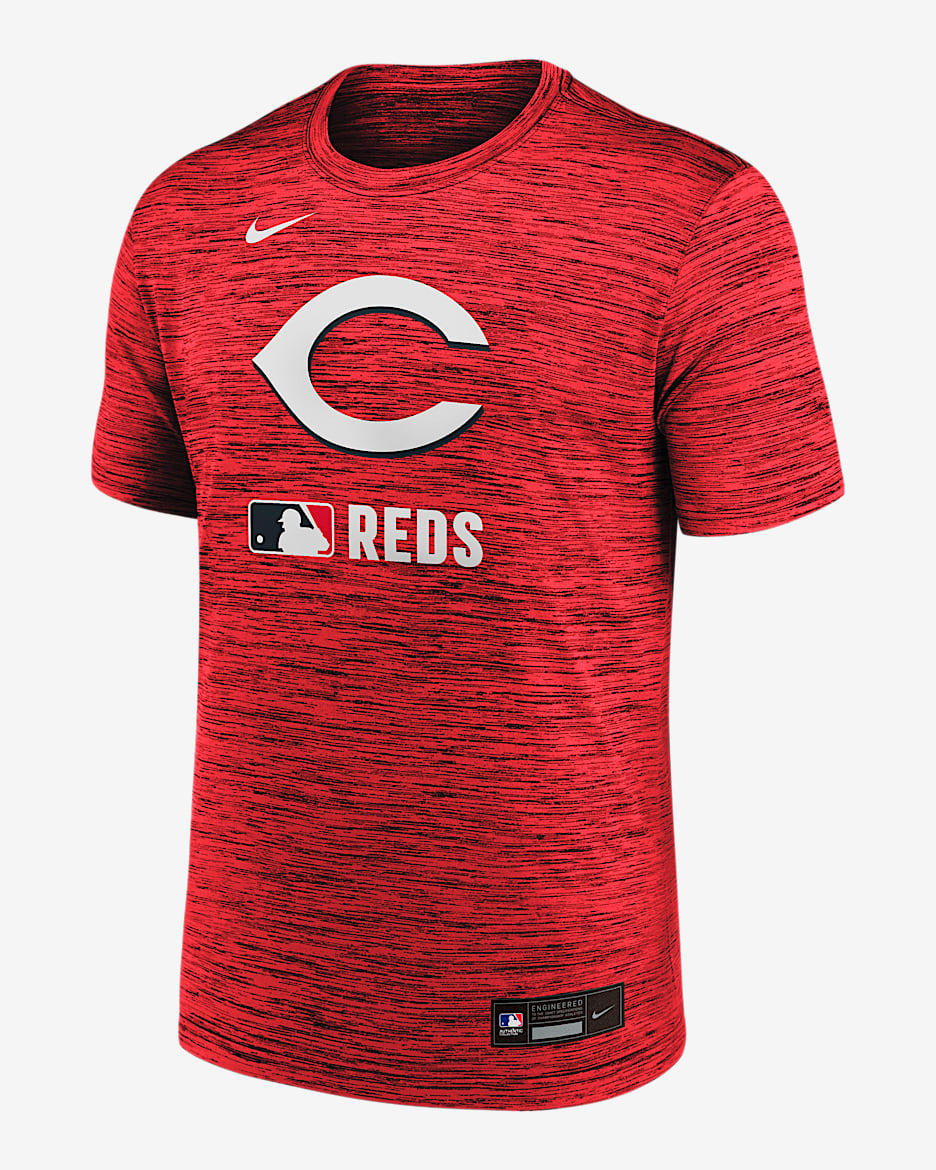 Playera Nike Dri-FIT de la MLB para hombre Cincinnati Reds Authentic Collection Velocity - Rojo