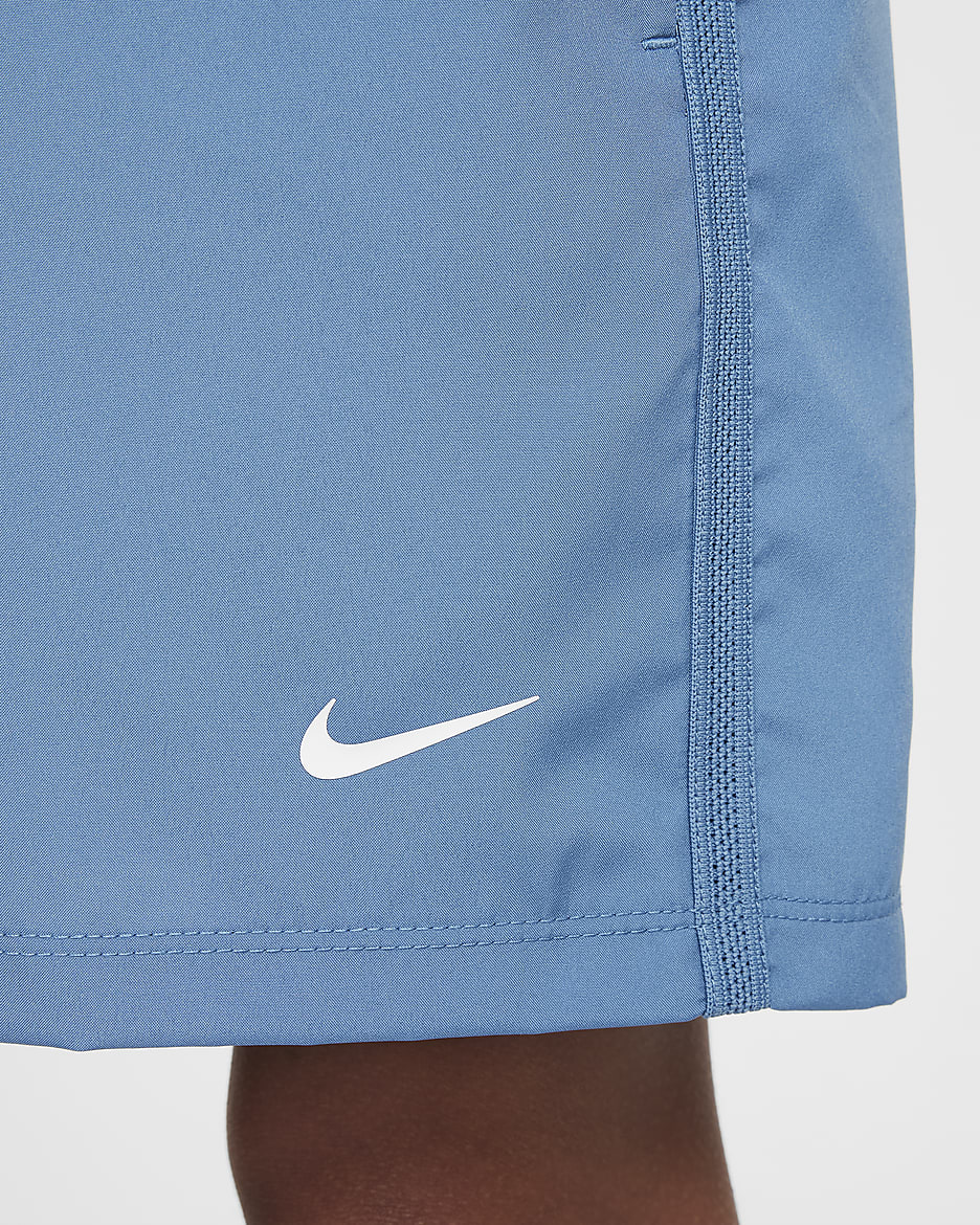 Nike Multi Older Kids' (Boys') Dri-FIT Training Shorts - Aegean Storm/White