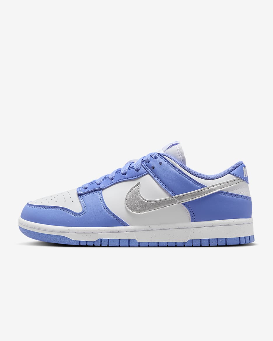 Sapatilhas Nike Dunk Low Next Nature para mulher - Royal Pulse/Branco/Prateado metalizado