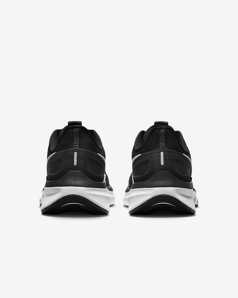 Nike Structure 25 løpesko for vei til dame - Svart/Dark Smoke Grey/Hvit