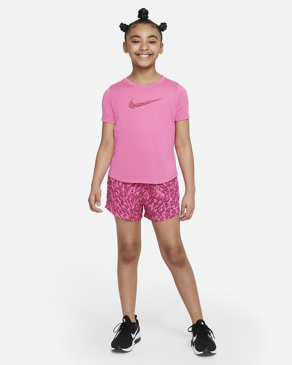 Haut de training à manches courtes Nike One pour ado (fille) - Alchemy Pink