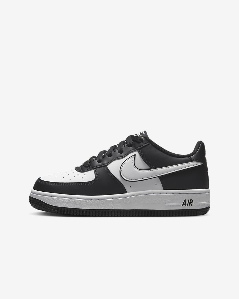 Nike Air Force 1 LV8 2 Older Kids' Shoes - Black/Black/White