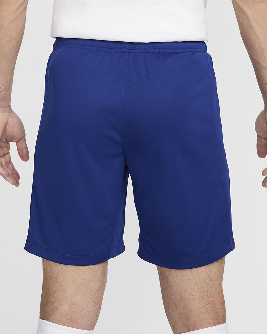 Short de foot replica Nike Dri-FIT Croatie 2024/25 Stadium Domicile/Extérieur pour homme - Deep Royal Blue/University Red/Blanc