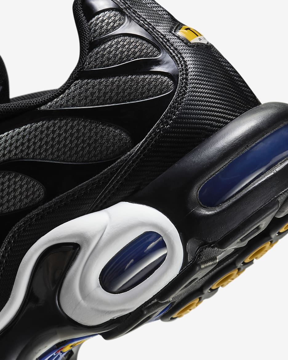 Chaussure Nike Air Max Plus pour homme - Blanc/Noir/Anthracite/Racer Blue