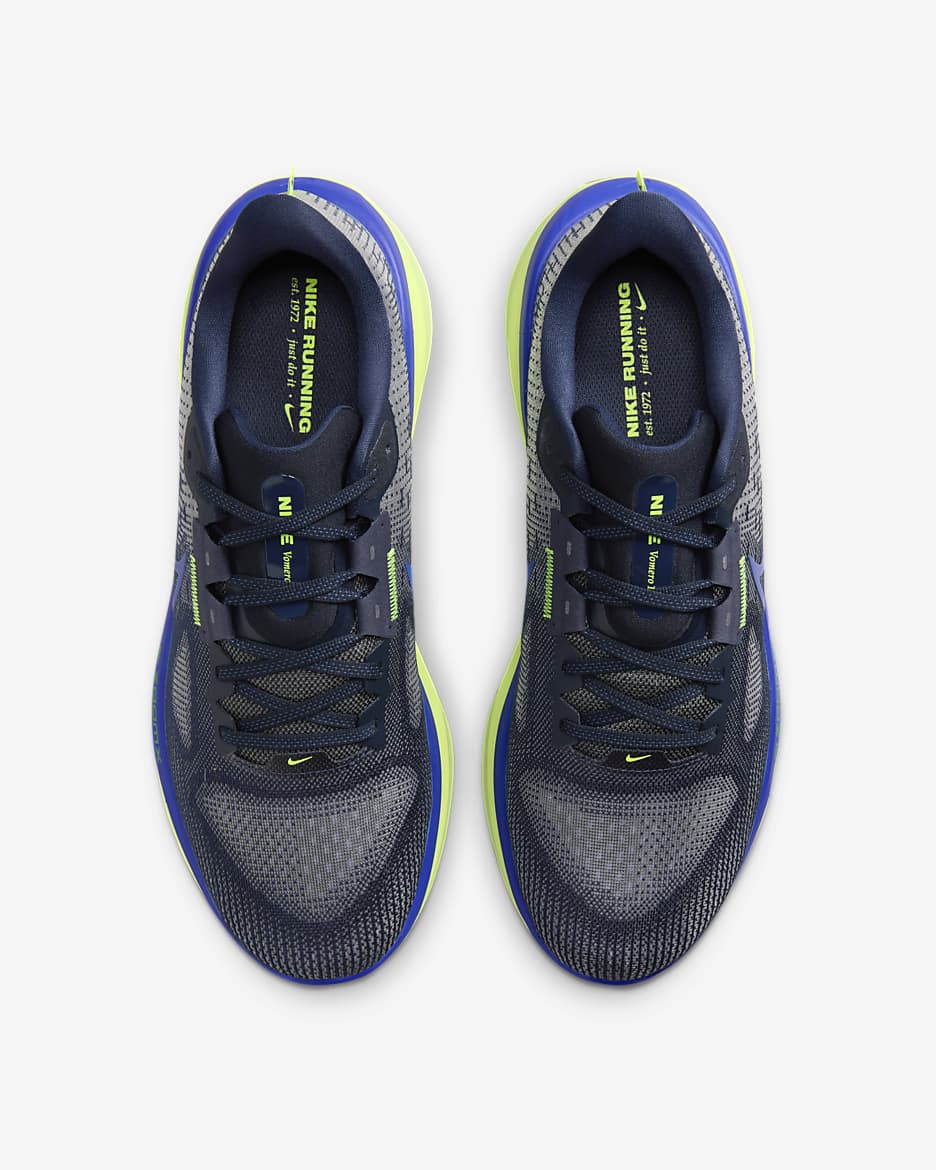 Chaussure de running sur route Nike Vomero 17 pour homme - Midnight Navy/Dark Obsidian/Volt/Astronomy Blue