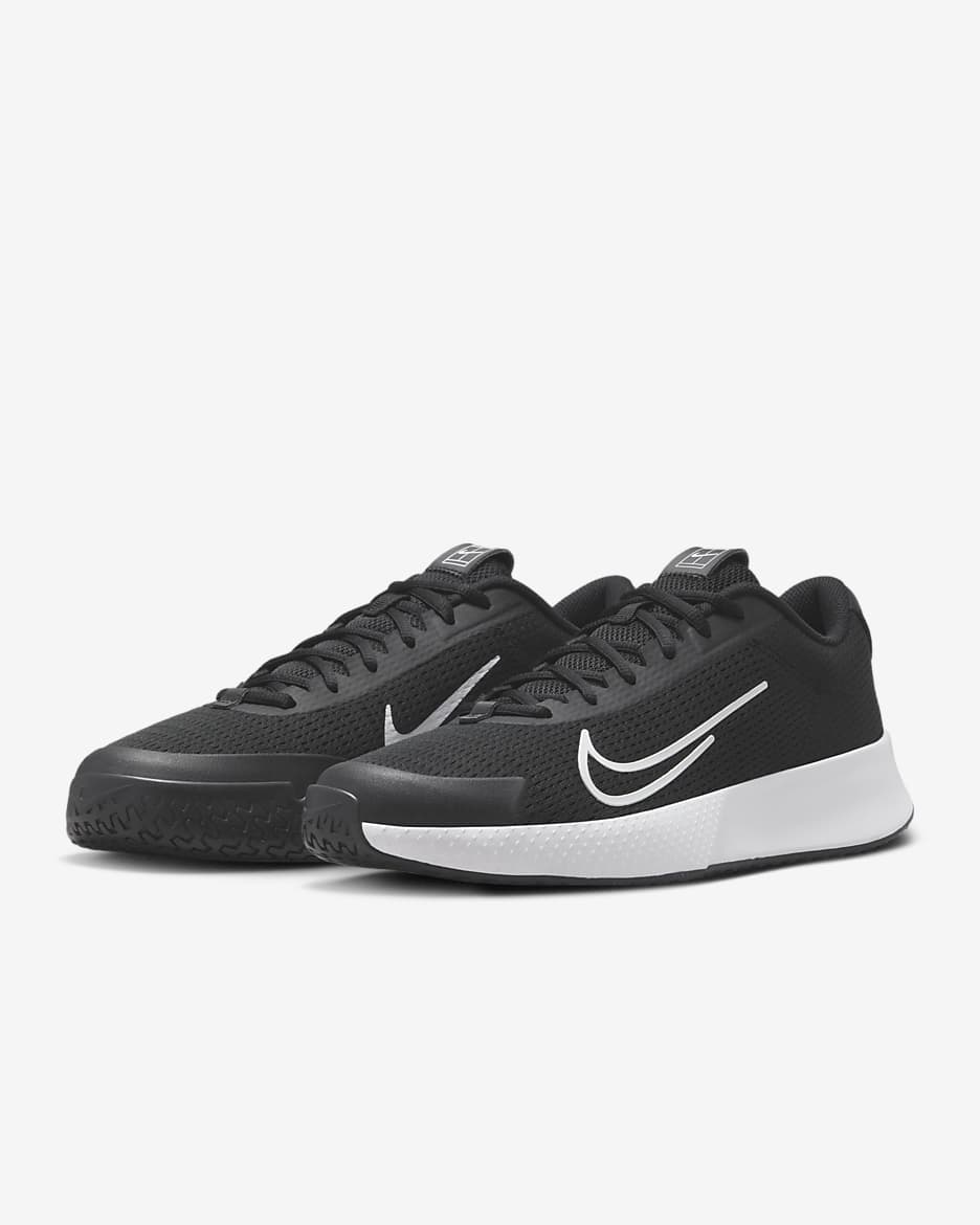 NikeCourt Vapor Lite 2 Men's Hard Court Tennis Shoes - Black/White