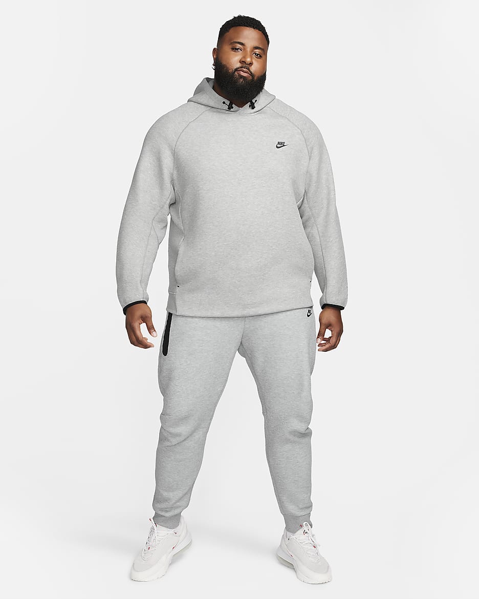 Nike Sportswear Tech Fleece hettejakke til herre - Dark Grey Heather/Svart