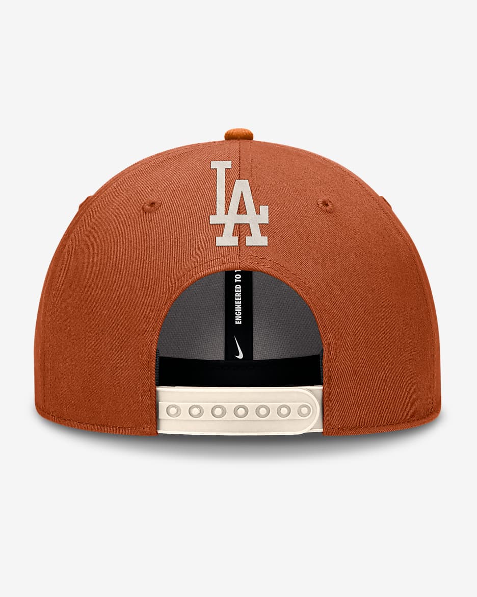 Los Angeles Dodgers Rise Dunk Men's Nike Dri-FIT MLB Adjustable Hat - Dark Russet