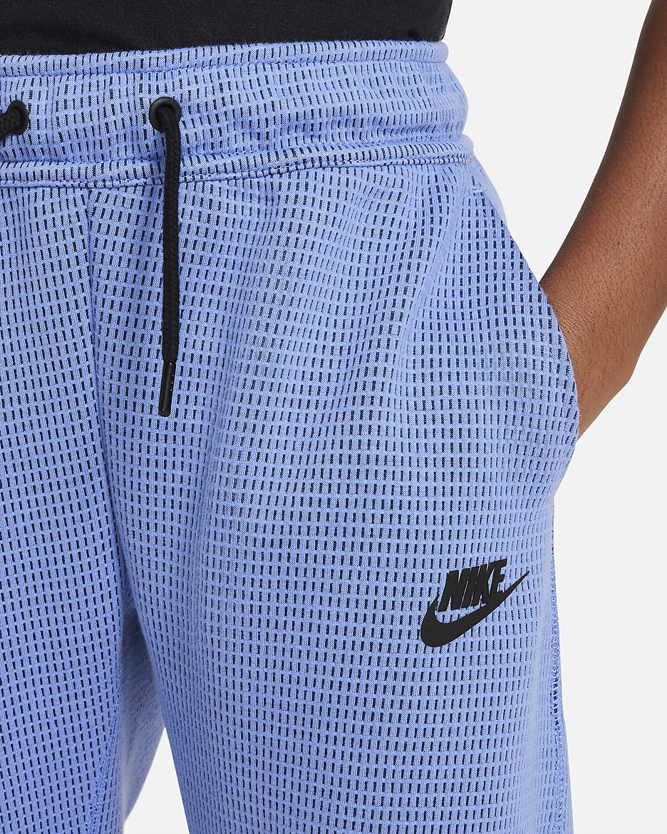 Pantalon d'hiver Nike Sportswear Tech Fleece pour garçon plus âgé - Polar/Midnight Navy/Noir