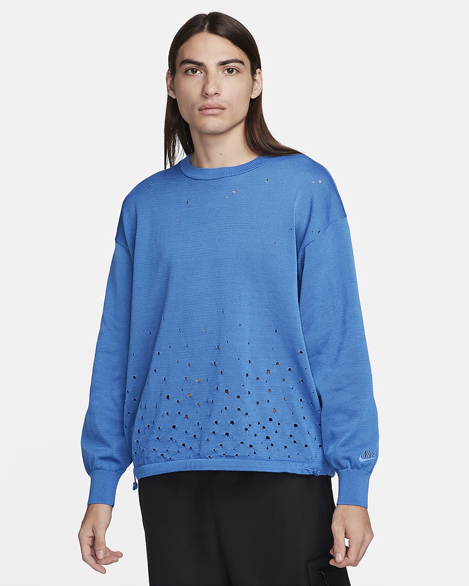 Nike Sportswear Tech Pack Men's Long-Sleeve Sweater - Star Blue
