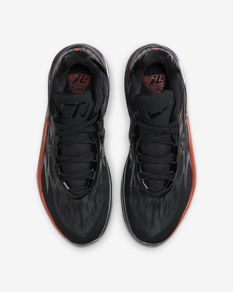 Nike G.T. Cut 2 GTE Basketball Shoes - Black/Multi-Color/Picante Red/Black