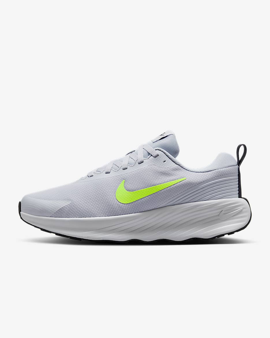 Tenis de caminata para hombre (extraancho) Nike Promina - Platino puro/Negro/Volt