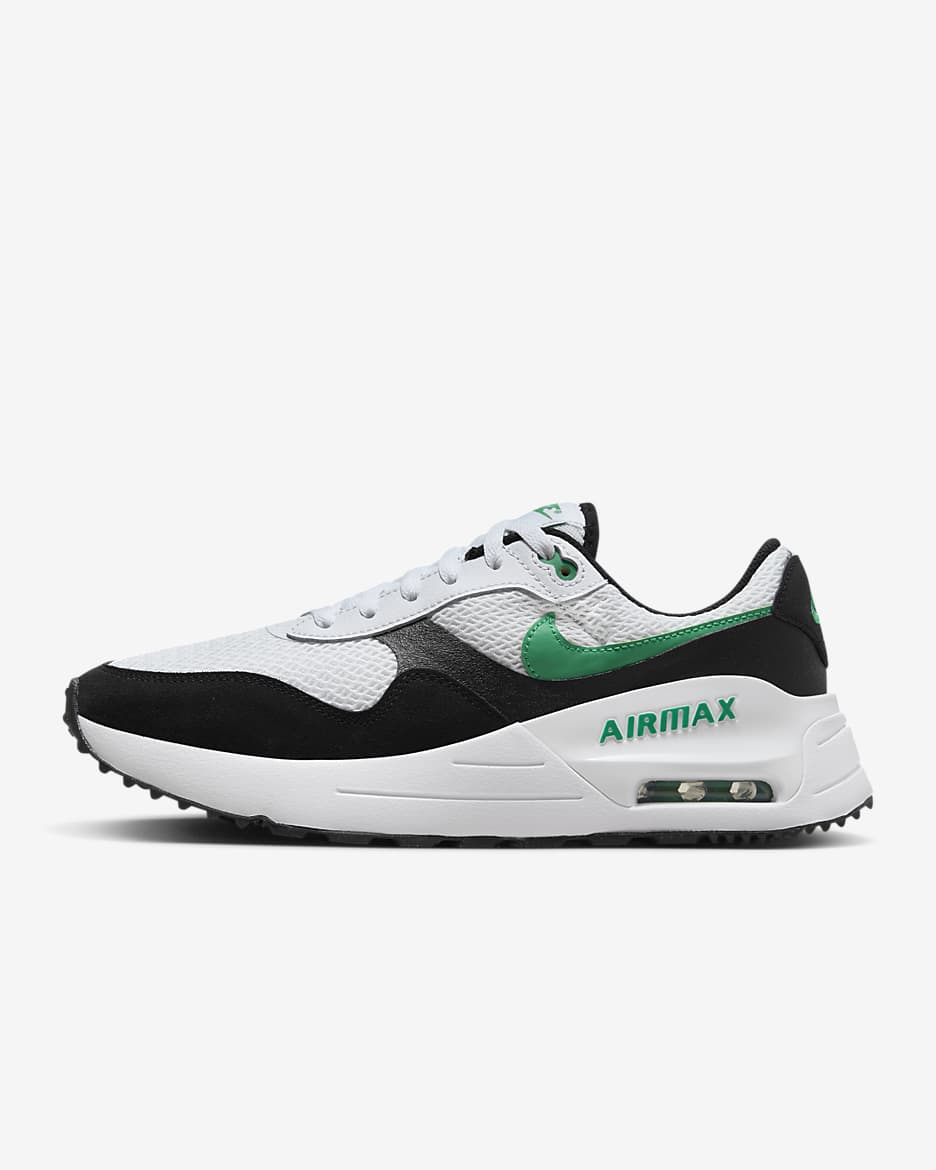 Nike Air Max SYSTM Men's Shoes - White/Black/Stadium Green