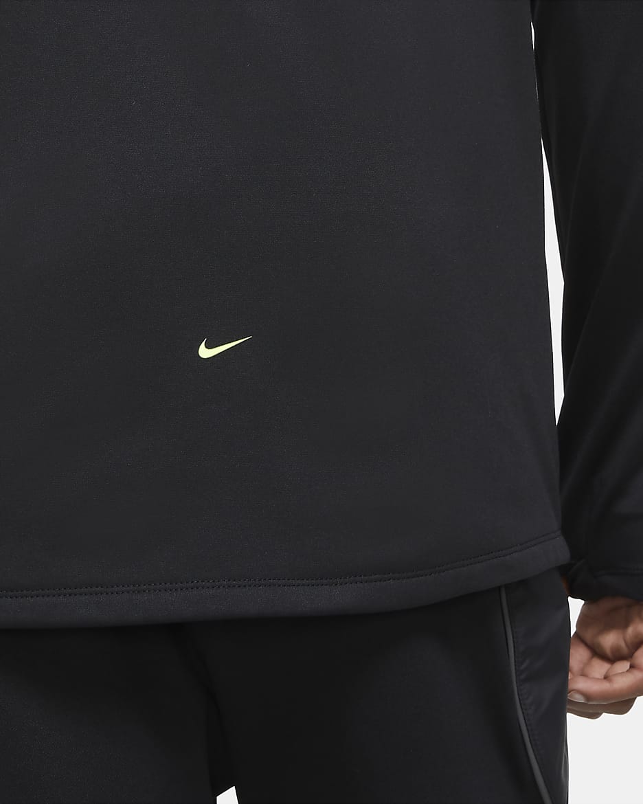 Veste Survêtement Nike Therma Strike Noir Jaune Sur