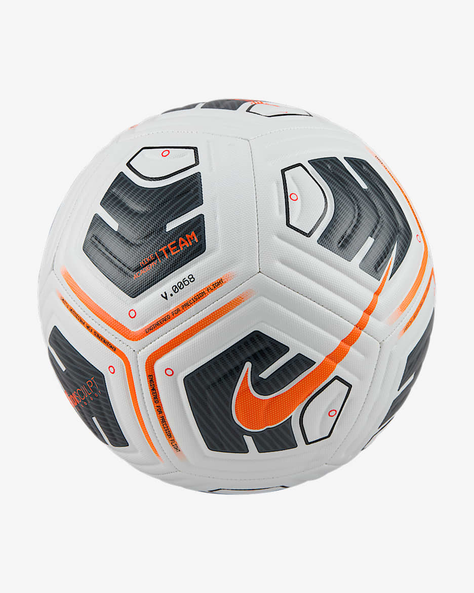 Nike Academy Balón de fútbol - Blanco/Negro/Naranja total